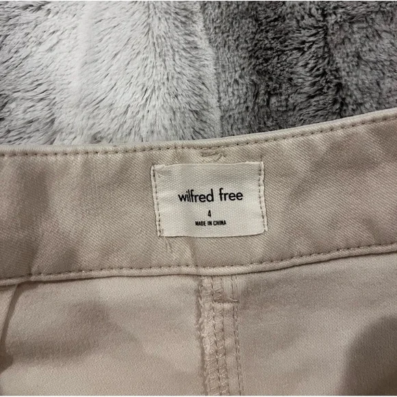 Wilfred Free Brennan Pant High-rise cotton utility pants Gd Birch Sz 4 Workwear - Picture 8 of 8